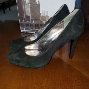Calvin Klein Black Suede Heels